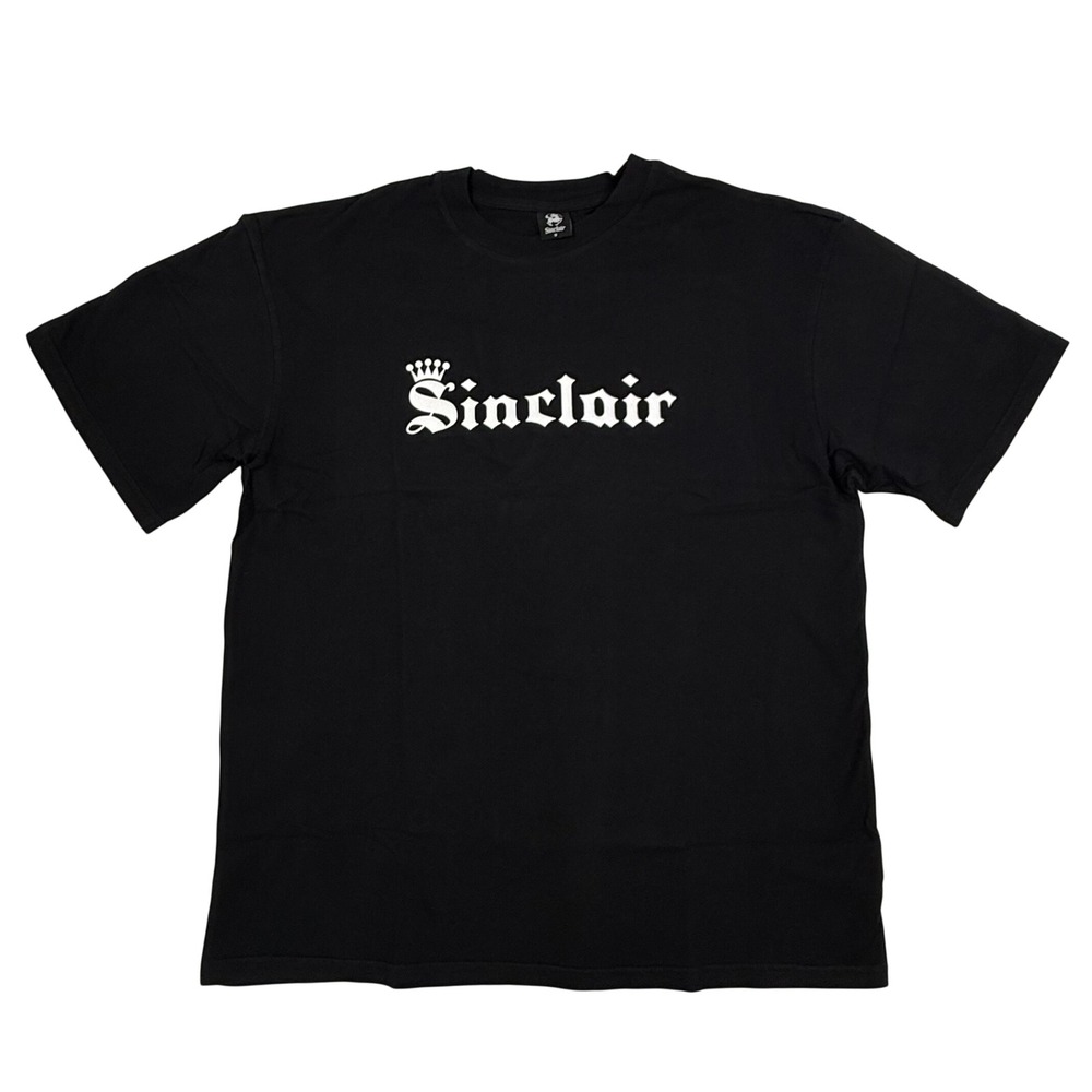 Sinclair Global Mens Black Graphic Logo T-Shirt Medium Streetwear Made in USA
